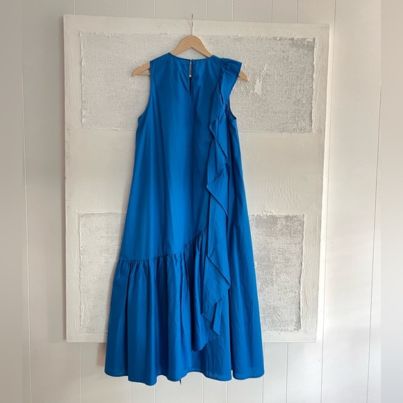 Psophia Cobalt Blue Ruffle Dress - Picture 5 of 9